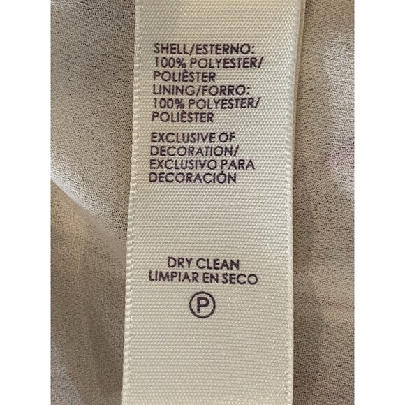 Rebecca Minkoff Sleeveless Blouson Drawstring Waist Cream Floral Dress Size M - Picture 6 of 6